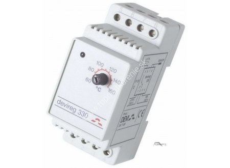 Regulátor DEVIreg™ 330 (+60 až +160 °C) so snímačom, DIN